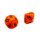 10-Seitiger W&uuml;rfel Orange mit Zahlen 0-9 W10