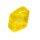 10-Seitiger W&uuml;rfel Transparent Gelb mit Zahlen 0-9