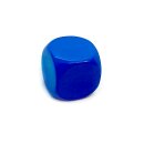 Blanko-W&uuml;rfel Blau mit runden Ecken W6