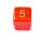 4 W&uuml;rfel Transparent-Orange Zahlen Gerade Kanten 15mm