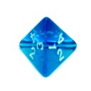 4 Seitige Blau-Transparente W&uuml;rfel Zahlen W4