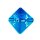 4 Seitige Blau-Transparente W&uuml;rfel Zahlen W4