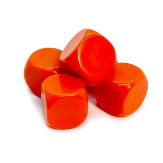 Blankow&uuml;rfel 5er Set Orange runde Ecken W6 16mm