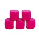 Blankow&uuml;rfel 5er Set Pink runde Ecken W6 16mm