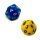 Sonderw&uuml;rfel-Set 20-Seitig Blau/Gelb mit zwei * 0-9 