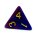 4-Seitige 2Farbige W&uuml;rfel D.Blau-Violett W4