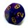 10 Seitige 2-Farbige W&uuml;rfel 0-9 in Blau-Violett