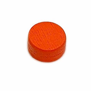 Orange Holzscheiben 10 x 4,5mm Bunt Token